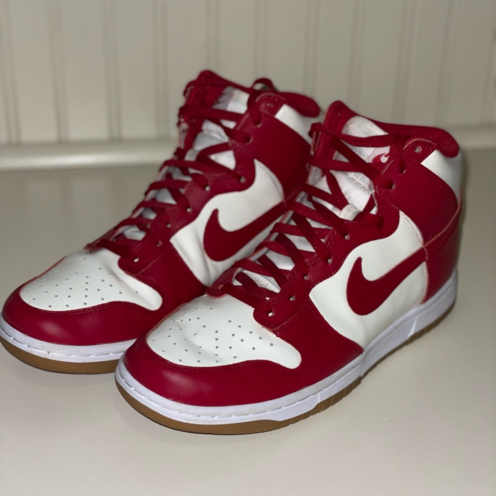 Nike Red and White Women's Sneakers